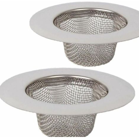 2 pièces en Acier Inoxydable Tamis,Mini Tamis d'évier,Filtre de Filtre de Drain d'évier d'acier Inoxydable,Tamis filtrant,Filtre pour évier de Douche, de Bain ou de Cuisine (1/4)