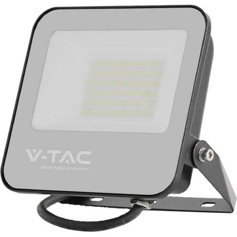 V-TAC Faro LED 185LM/W 50W Colore Nero 6500K IP65 (1/5)