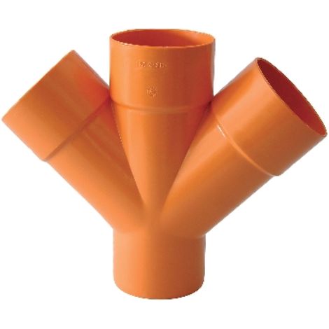 DERIVAZIONE DOPPIA 45° Diam. 125