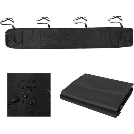 Housse de protection pour store banne 3,5 m – Gris et noir, imperméable et anti-poussière, idéale pour hiver et rangement extérieur (1/5)