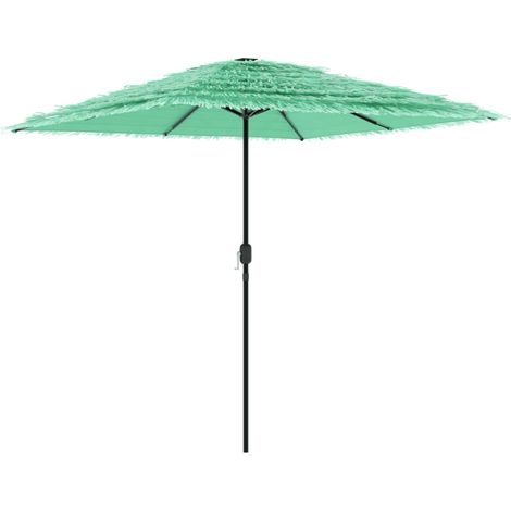 Ombrellone da giardino con robusto palo in acciaio 248 x 248 x 248 cm protezione UV atmosfera accogliente poliestere verde 020056387