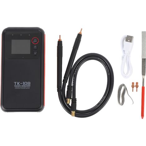 [JAMAIS UTILISÉ]Poste à souder par points portable à batterie avec écran LCD, double impulsion et stylo de soudage par points en cuivre, puissance maximale de 1200 A, adapté aux tôles de fer/acier de  (1/5)