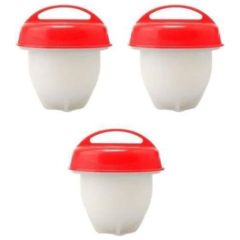 Coquetier en Silicone - Ustensile de Cuisine - 3 Pièces - Antiadhésif - Réutilisable - Pour Dîner en Famille (1/4)
