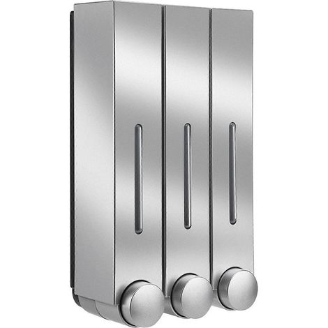 Wandmontierter Handdesinfektionsmittelspender, manueller Seifenspender, Flüssigkeitsbehälter für Büros, Restaurants, Einkaufszentren, Krankenhäuser, silber, 150 x 80 x 280 mm, weiß - AquaForge (1/5)