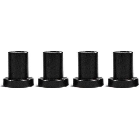 Lot de 4 entretoises pour porte de grange coulissante – Pièces de rechange pour rails de quincaillerie pour porte de grange coulissante, entretoises murales pour rails de quincaillerie pour porte coul (1/4)