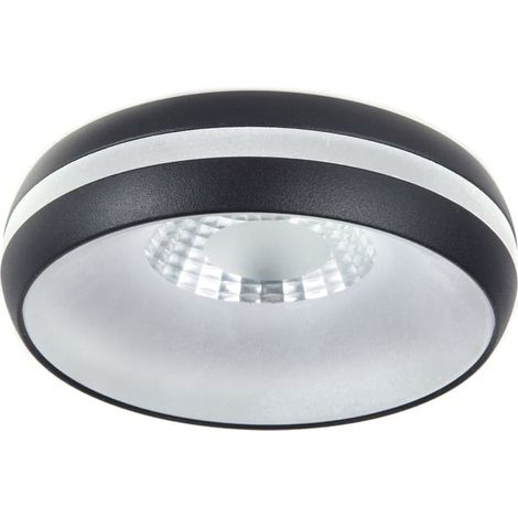 Spot LED encastrable Dalai 6W, noir, IP44 (1/5)