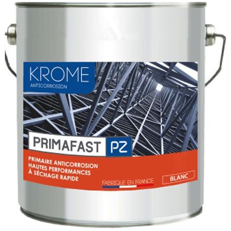 Krome Primafast PZ Primaire anticorrosion - Intérieur et Extérieur Conditionnement: 1L - Couleur: BLANC