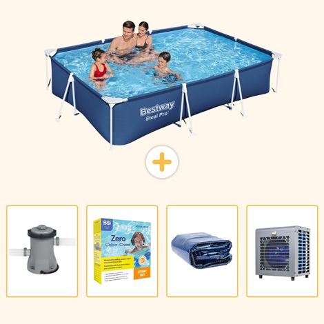 Bestway Bestway Steel Pro Rectangulaire - 300x201x66 cm - 5-pièces S331 (1/5)