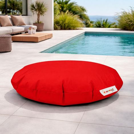 Pouf extérieur imperméable rouge 2 positions ARTA (1/5)