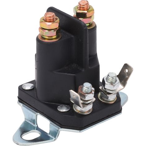 Relais de démarreur avec boîtier ABS et bobine en cuivre, remplacement pour tondeuse à gazon 12 V. (1/5)