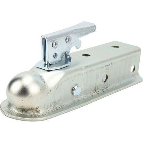 Straight Tongue Trailer Coupler, 50mm Ball Hitch Channel, 3500 Capacity for Square Tube Trucks, SUVs, Saloons, Motorhomes. (1/5)