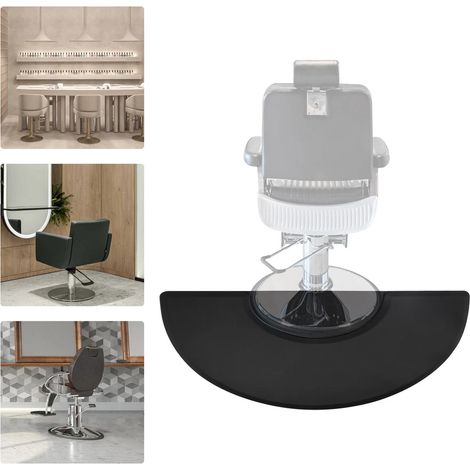 3 x 5 pulgadas PU semicircular peluquería piso estera anti-fatiga antideslizante durable fácil de almacenar (1/5)