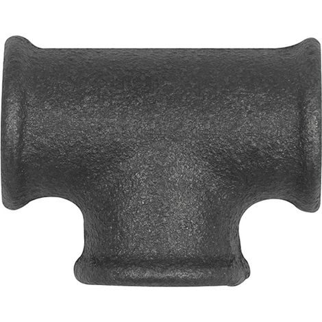 Riegler T-Stück 130, 3 x Rp 1 1/4 i., Temperguss schwarz (1/2)