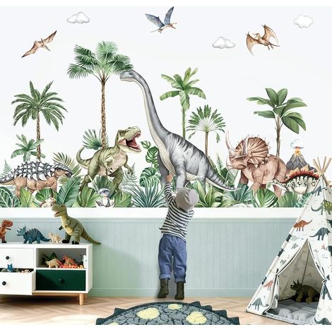 Dinosaur Wall Stickers Animal Dino Leaf (1/5)