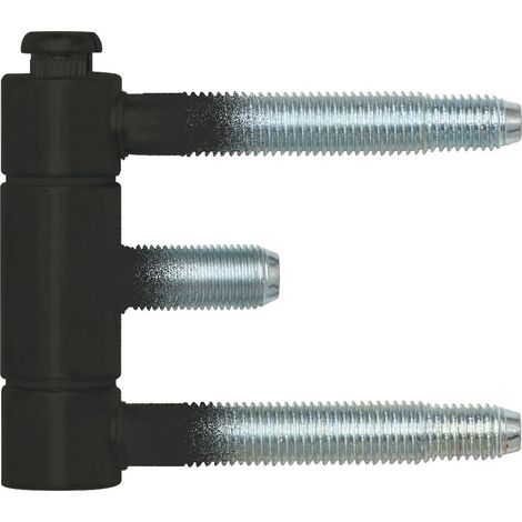 SFS Stahlzargenband (Türband) 3-teilig, Einbohrband 18x61mm, Stahl schwarz