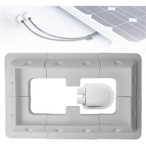 Lot de 7 supports de panneau solaire pour camping-car, panneau solaire, supports latéraux en ABS, pour panneau solaire, kit de supports d'angle sans perçage pour camping-car, toits (1/5)