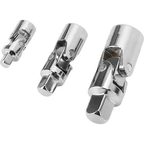 3-teiliges Steckschlüssel-Adapterset mit drehbarem Universalgelenk für Bohrmaschinen-Ratschenschlüssel (1/4 Zoll, 3/8 Zoll, 1/2 Zoll) (1/5)