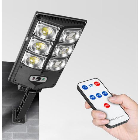 Faro lampione stradale solare sensore di movimento fotovoltaico180 LED W789A-3 (1/4)