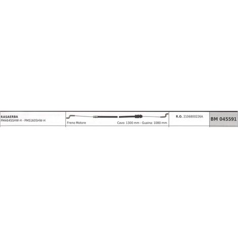 MOWOX Rasenmäher Motorbremse Kabel PM4645SHW-H Kabel 1300mm Mantel 1080mm