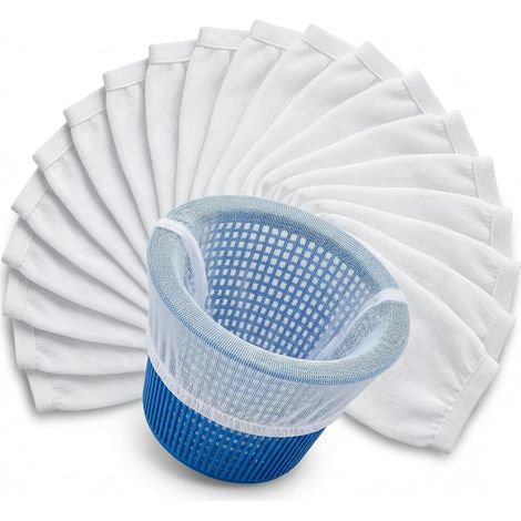 20 Chaussettes Filtrantes Skimmer - Nylon Ultra-Fin - Filtration Précise Saletés Feuilles - Pour Piscines Privées et Spas - Taille Universelle (1/5)