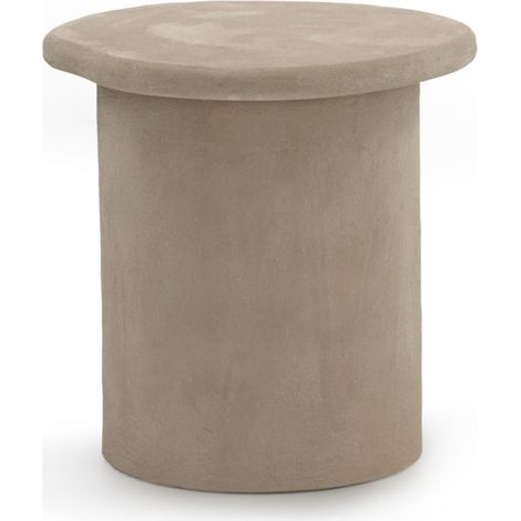 Couchtisch aus sandfarbenem Polyresin (1/3)