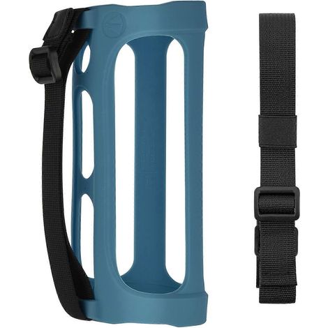 Schutzhülle aus Silikon für Flip 5 Lautsprecher, Bluetooth-kompatibel, inklusive Schultergurt – Blau