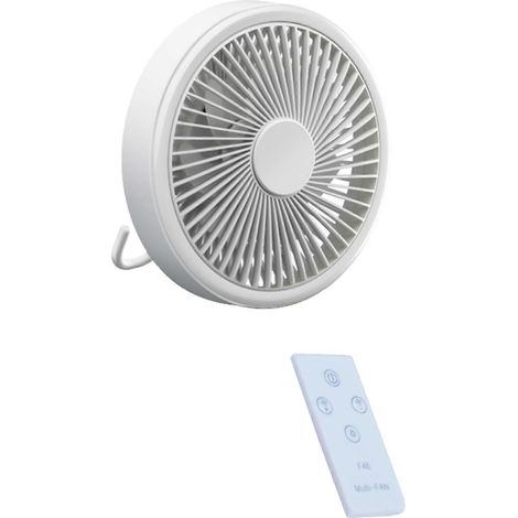 Ventilateur portable rechargeable USB 7 pouces avec télécommande, 3 vitesses, batterie 2000 mAh (1/4)