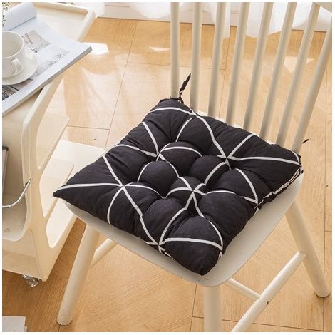 Un coussin de chaise – Dimensions 40 x 40 cm – Couleur unie en velours brossé – Super confortable, prix abordable