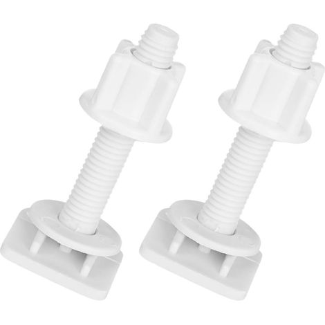 Vis Universelles en Abs pour Charnières, Blanc, 2 Pièces (1/5)