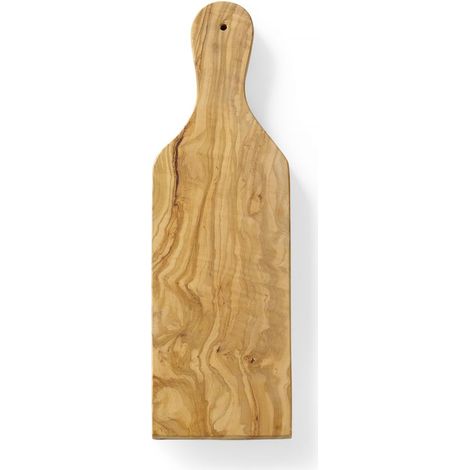 Servierbrett aus Olivenholz mit Griff 400 x 140 x 18 mm - Hendi 505250 (1/4)