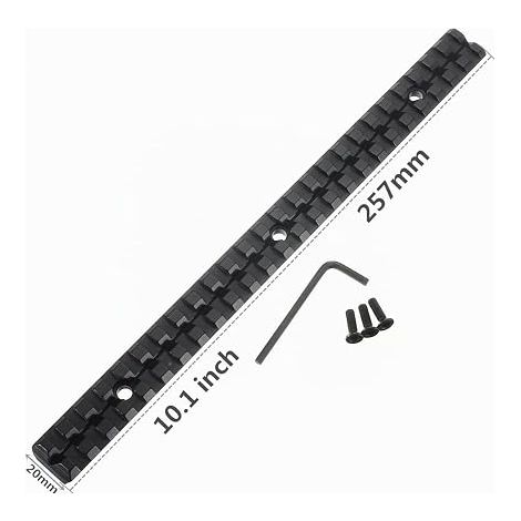 257mm Long Aluminum Alloy Rail Mount Base (1/4)
