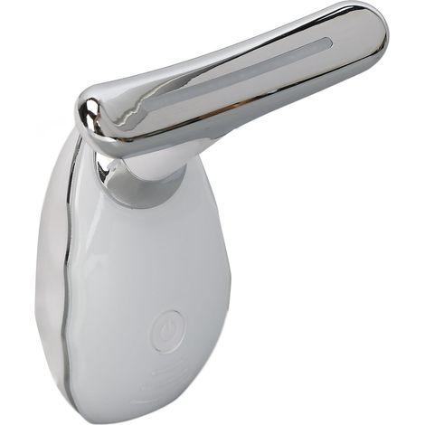 Appareil de massage liftant pour le visage et le cou avec lumières colorées, microcourant et vibrations pour raffermir la peau du cou (1/5)