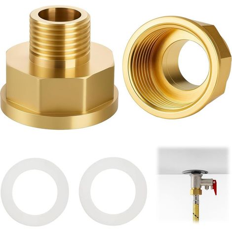 Réducteur G3/4" à G1" en Laiton, 2 Pièces Fait avec Joints Caoutchouc pour Connexions de Tuyauterie, Raccord Plomberie Eau Potable et Applications Industrielles - (1/5)