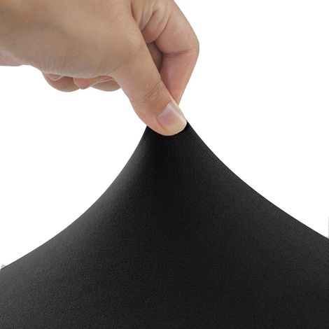 Housse nappe pour table pliante 180cm – Couleur noire – Adaptée pour usage intérieur et extérieur – Dimensions 183 x 76 x 76 cm (1/5)
