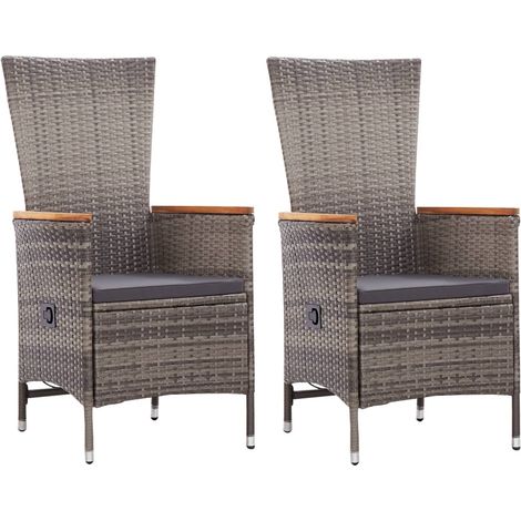 Maison Exclusive - Set Mobili da Pranzo per Giardino 3 pz Grigio