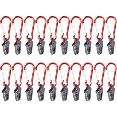 Lot 20 pinces plastique fixation bâche auvent tente (1/5)