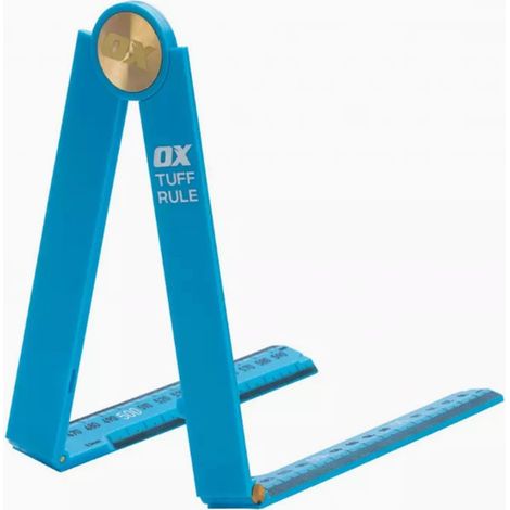 OX Tools Pro Blue Tuff Folding Rule Angle Finder Stud Spacing 600mm OX-P507236 (1/5)