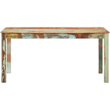 Maison Exclusive - Esstisch Altholz Massiv 160x80x76 cm