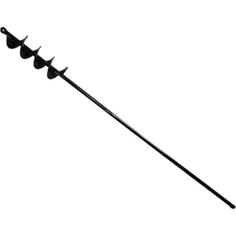 Tarière de jardin pour perceuse, avec gants de jardin, tarière hélicoïdale sans fil, perceuse à main pour visseuse sans fil (5 x 75 cm) (1/5)