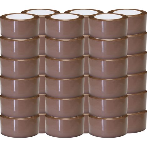 Verpackungsklebeband Polypropylen havanna 28µ - braune Klebeband 48 mm x 100 m - Karton Großpackung 36 Stück