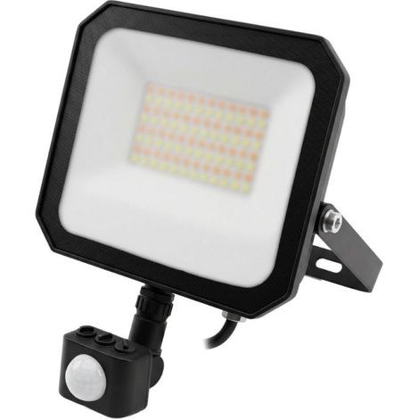 Projecteur LED Extérieur avec Détecteur 30W CCT IP65 Noir - 110 deg - Switch 3000-4000-6500K (1/5)