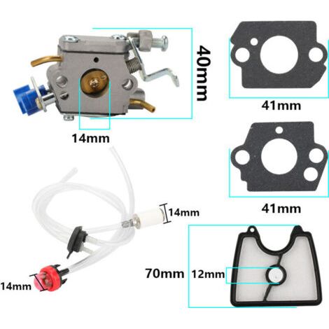 NALOOKAMIC  Carburateur 590460102 pour Husqvarna 125B 125BX 125BVX souffleur de feuilles portatif, pour Jonsered B2126 BV2126 Remplace le carburateur pour Zama C1Q-W37 (1/3)