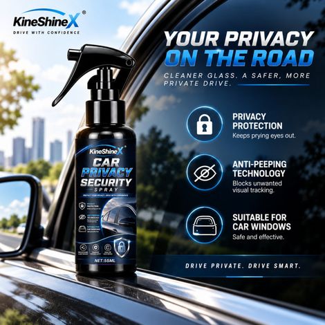 KineShineX Autofensterspray 55ml Sichtschutz für Seiten- und Heckscheiben - Verhindert neugierige Blicke (1/5)
