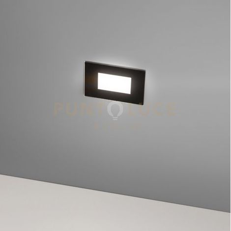 GES2041- SEGNAPASSI AD INCASSO LED 3000-4000-6000K 320-400-380LM 4,5W IP66 NERO