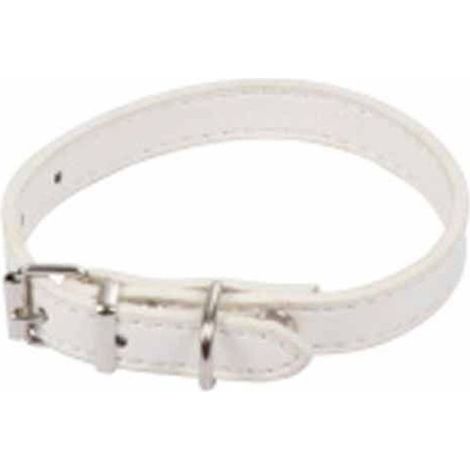 Collier pour Chien "Design Uni" 30cm Blanc