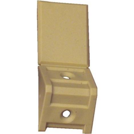 Taquets Systemtac Classic - en polypropylène. avec couvercle prémonté. chamois. équerre simple. en boîte de 100 pièces - PRUNIER (1/3)