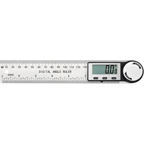 Rapporteur d'angle numérique. règle d'angle numérique en acier inoxydable de 400 mm avec grand écran LCD pour le travail du bois et la construction (1/5)