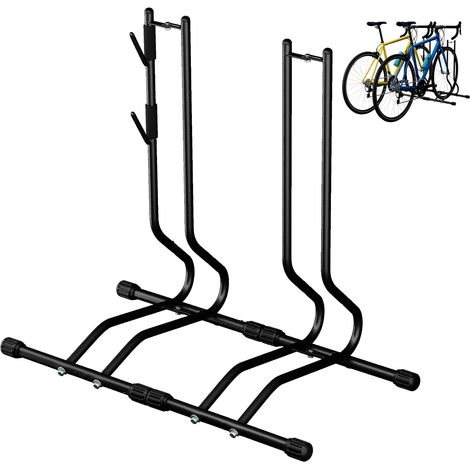 Fahrradständer Boden 24–26 Zoll,2-Stufig Verstellbar(40/70 mm)
Stabile Fahrradhalterung Ohne Bohren bis 25kg, für Mountainbike Rennrad Trekkingrad, Reifenbreite bis 65mm (1/5)