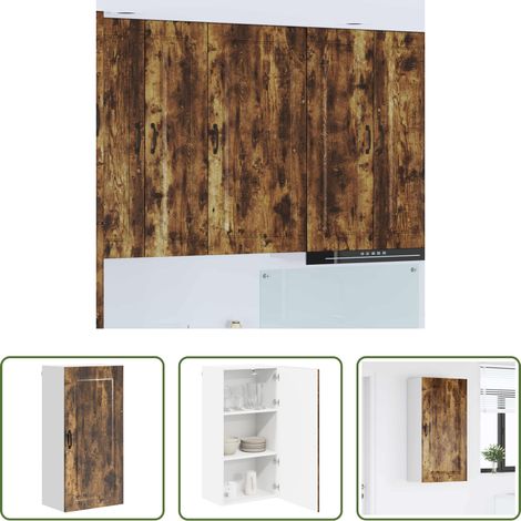 Holzschrank -  Küchenschrank Kalmar Geräucherte Eiche 50 x 31 x 100 cm (1/5)