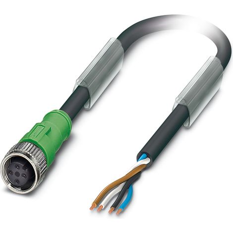 Câble d'actionneur Phoenix Contact 4 conducteurs , M12 Femelle, 15m ( Prix pour 1 )